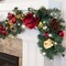 9 ft. Artificial Christmas Garland with Lights - Red Magnolia